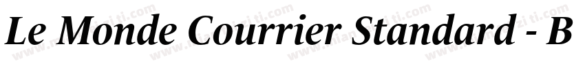 Le Monde Courrier Standard - Bold字体转换